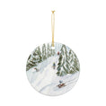 Load image into Gallery viewer, Buena Vista Christmas Watercolor Ceramic Ornament