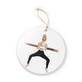 Load image into Gallery viewer, Shake and Barre Ceramic Ornament