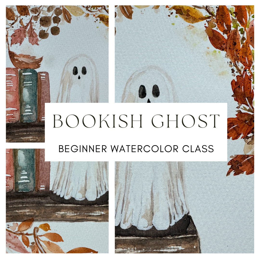 Bookish Ghost Beginners Watercolor Class at Alchemy