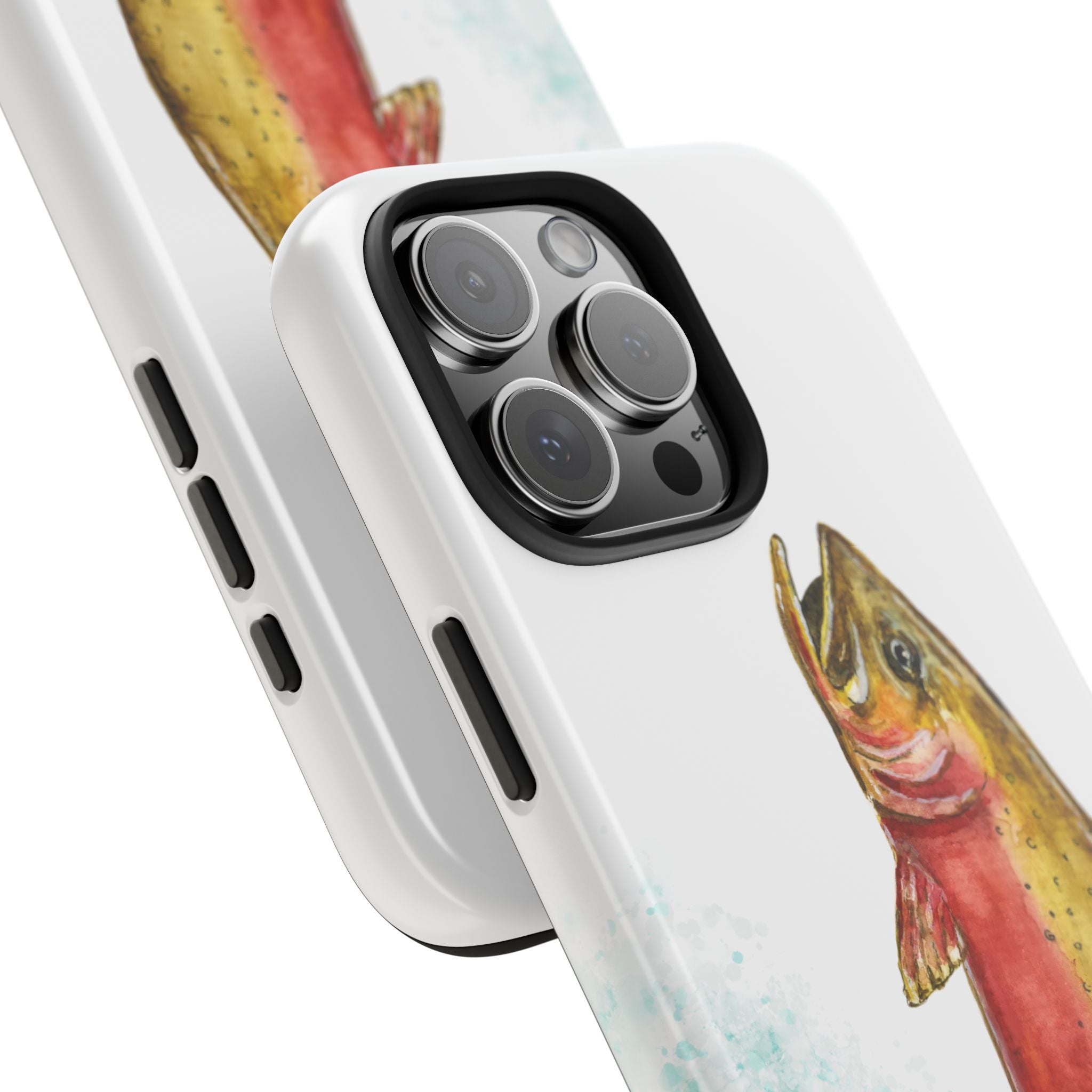 Cutthroat Trout Watercolor Phone Cases