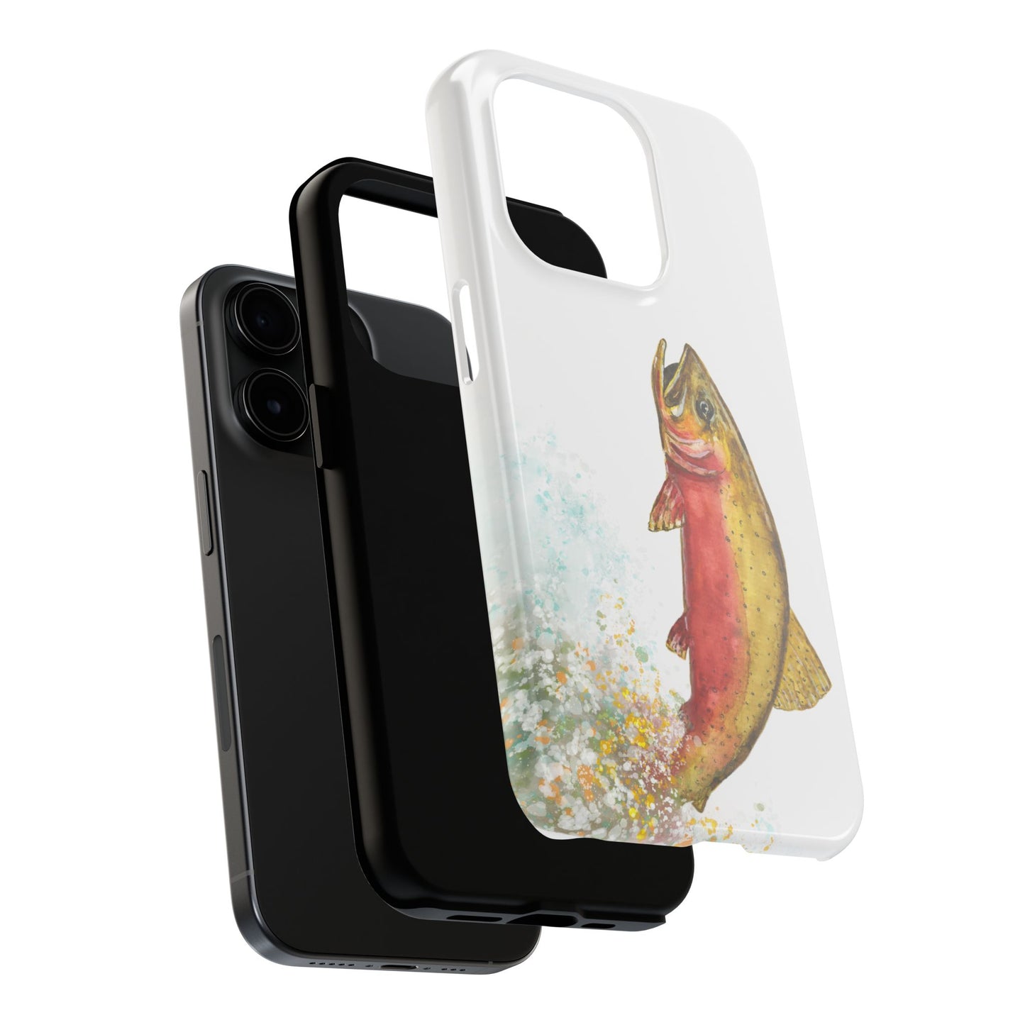 Cutthroat Trout Watercolor Phone Cases