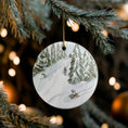 Load image into Gallery viewer, Buena Vista Christmas Watercolor Ceramic Ornament
