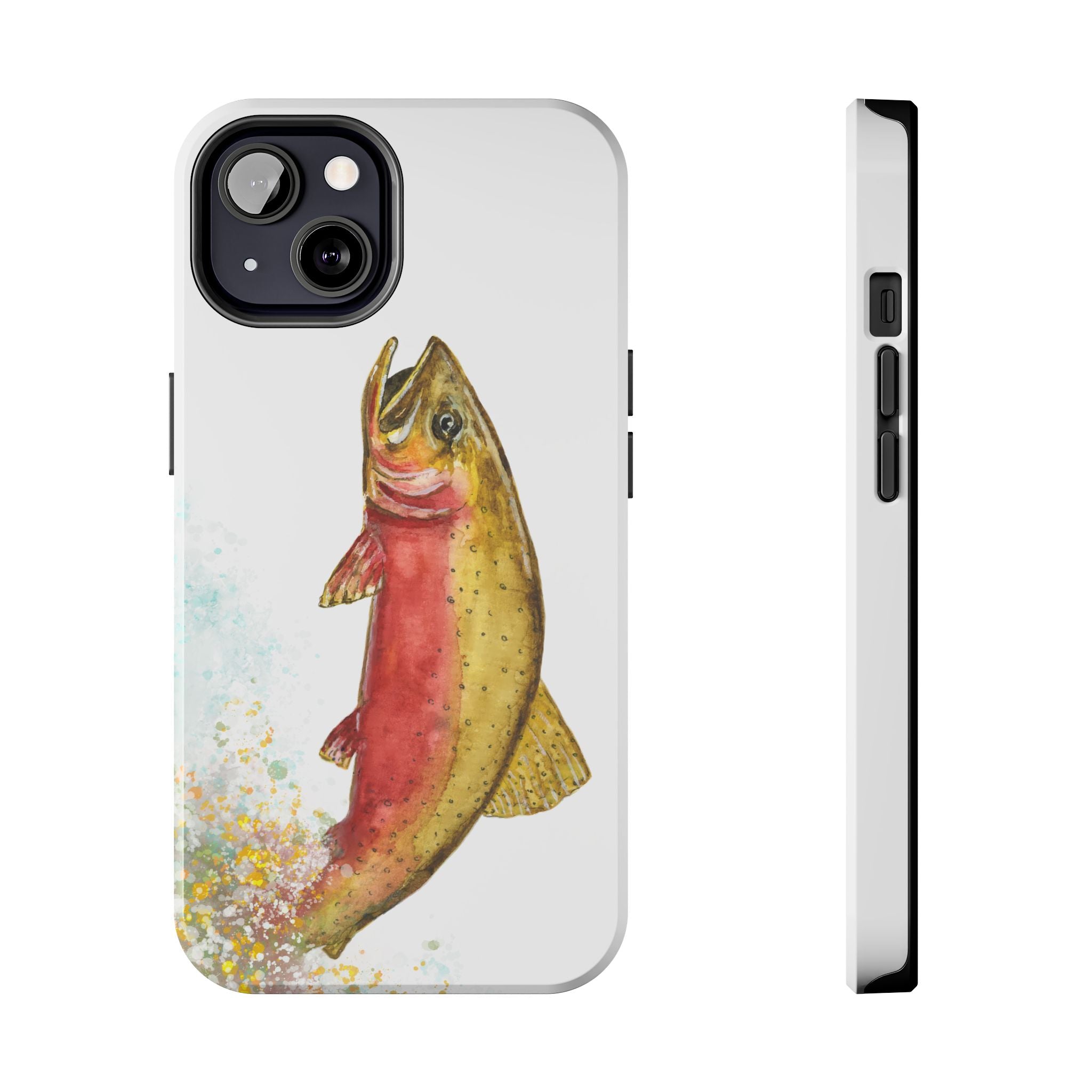 Cutthroat Trout Watercolor Phone Cases