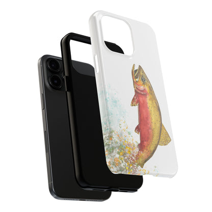 Cutthroat Trout Watercolor Phone Cases