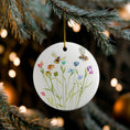 Load image into Gallery viewer, Beecause I Miss You Watercolor Ceramic Ornament
