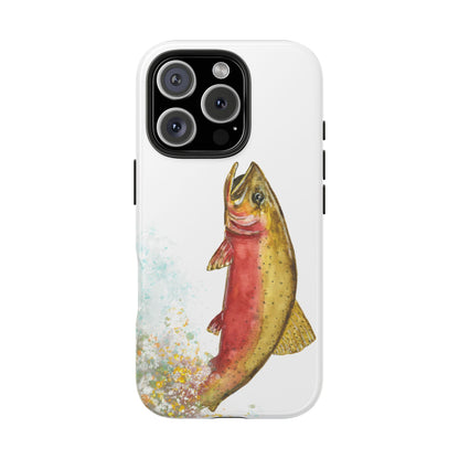 Cutthroat Trout Watercolor Phone Cases