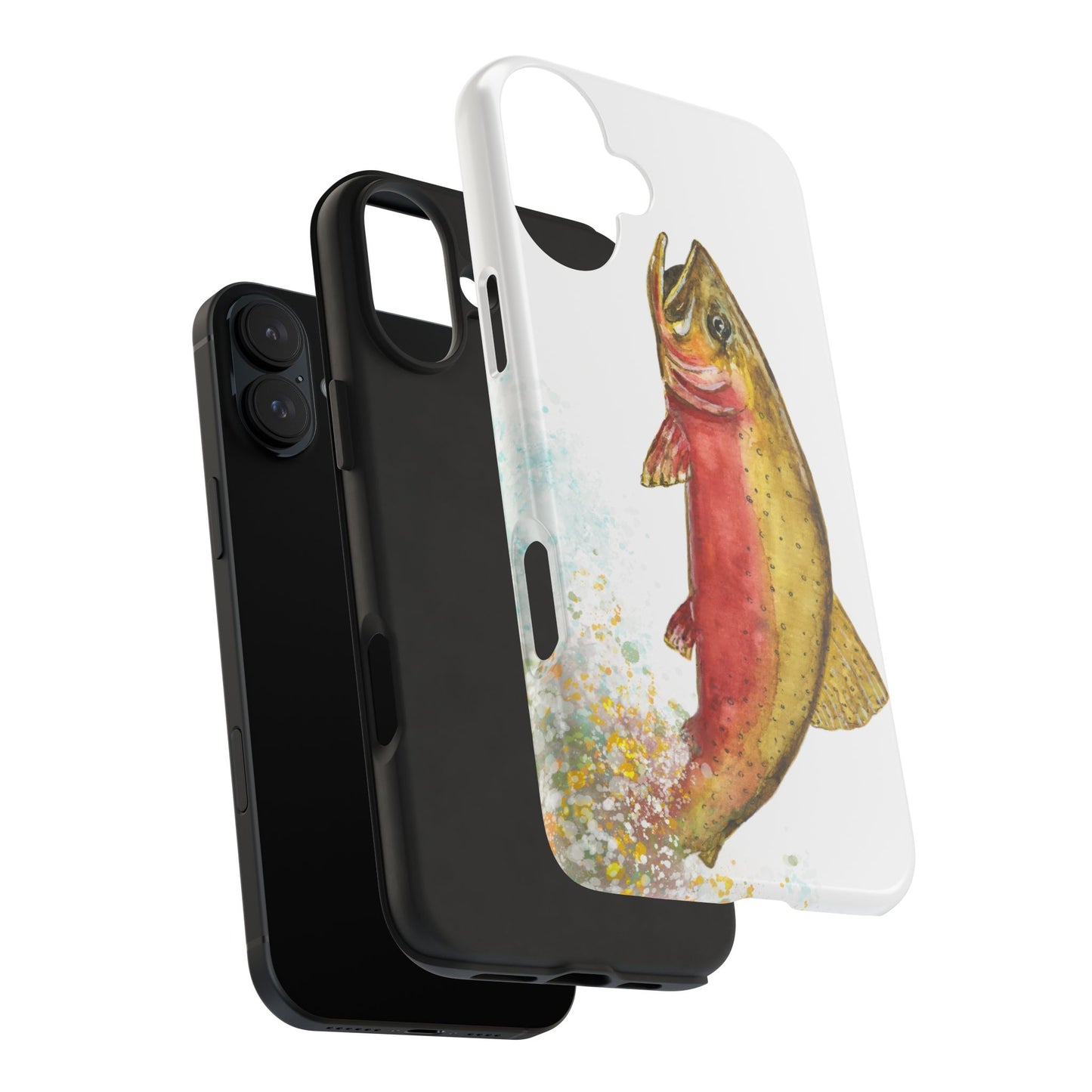 Cutthroat Trout Watercolor Phone Cases