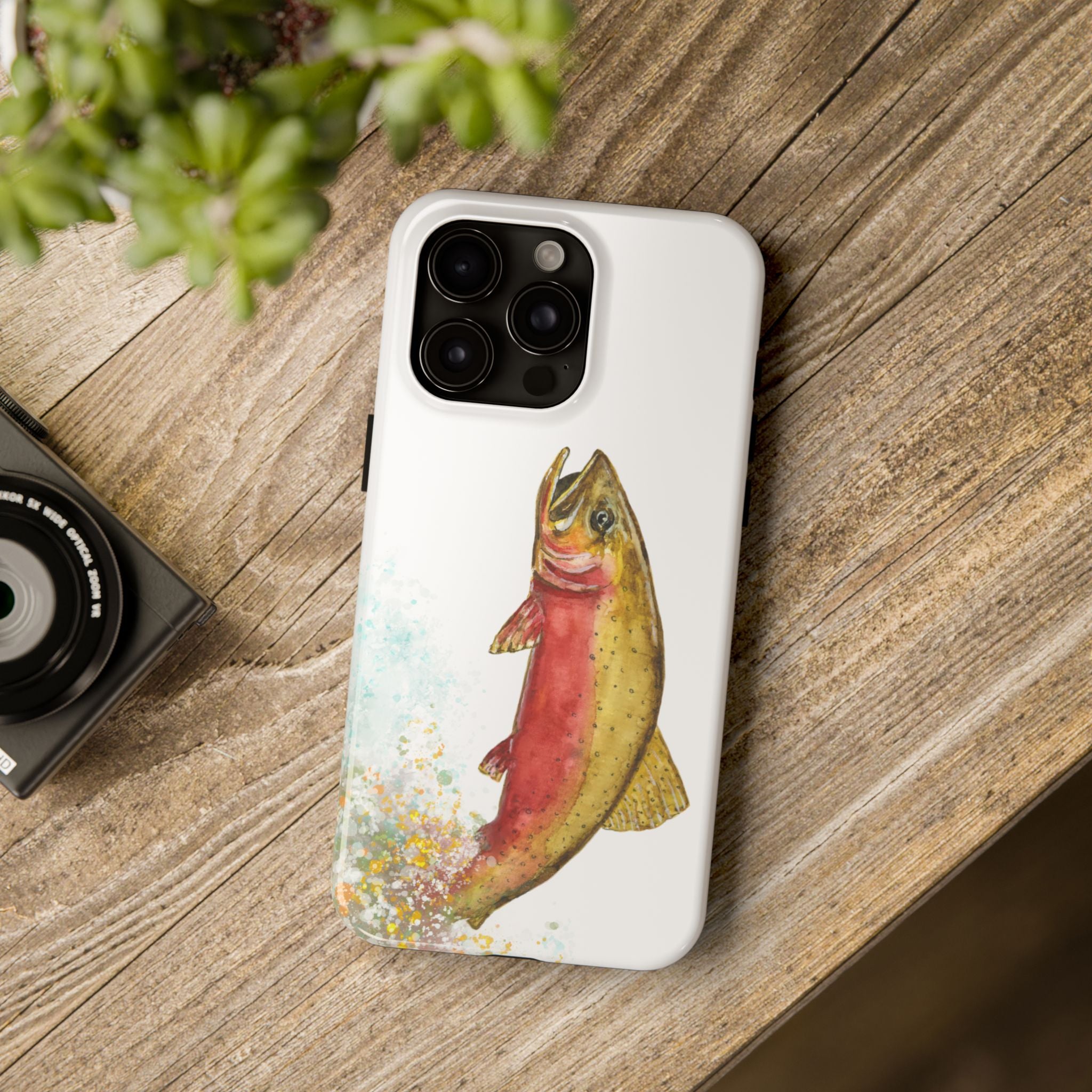 Cutthroat Trout Watercolor Phone Cases