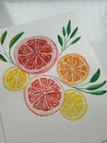 Load image into Gallery viewer, Fruit Study 2 Grapefruit and Lemon Beginners Watercolor Class
