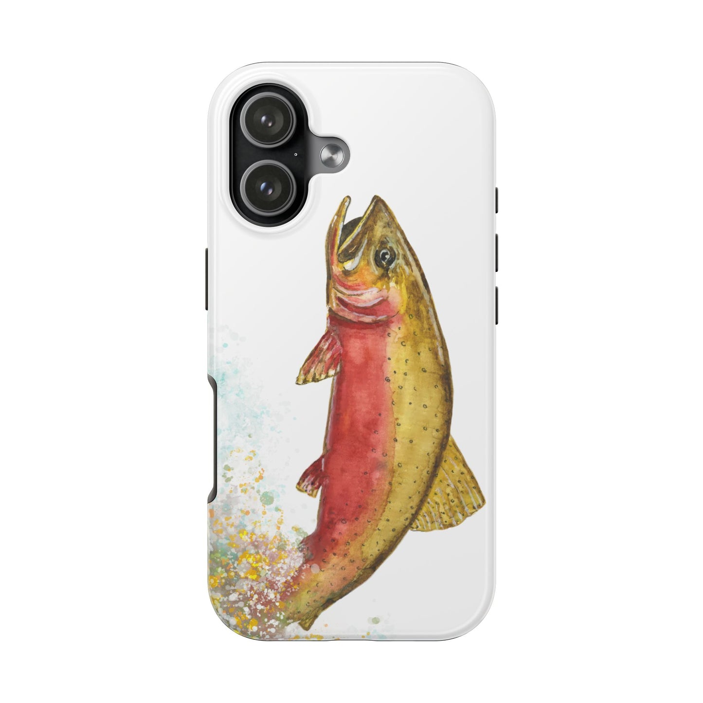 Cutthroat Trout Watercolor Phone Cases