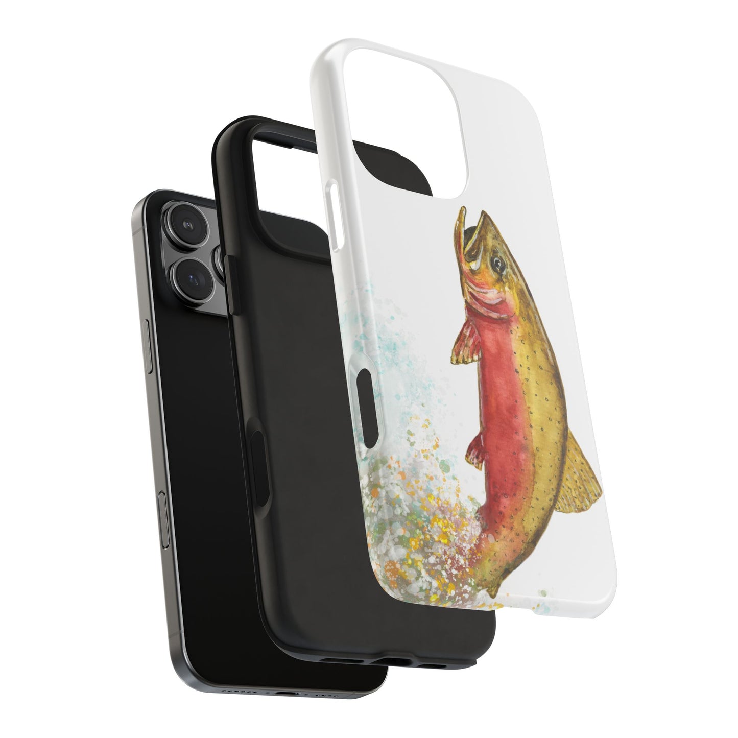 Cutthroat Trout Watercolor Phone Cases