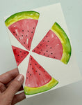 Load image into Gallery viewer, Fruit Study 1 Watermelon and Kiwi Beginners Watercolor Class
