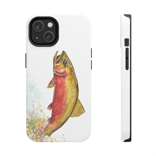 Cutthroat Trout Watercolor Phone Cases