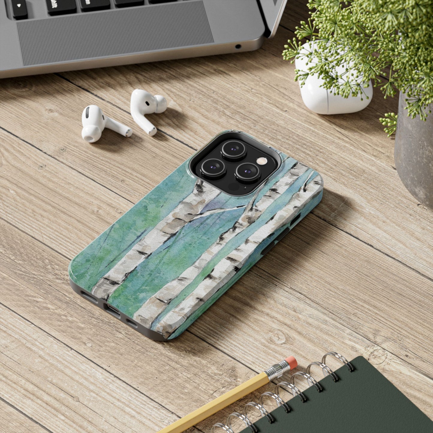 Blue Birch Phone Case