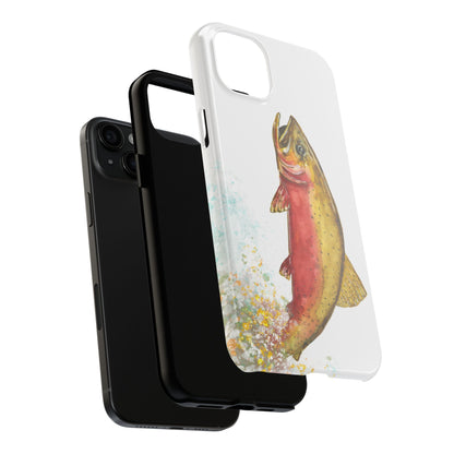 Cutthroat Trout Watercolor Phone Cases