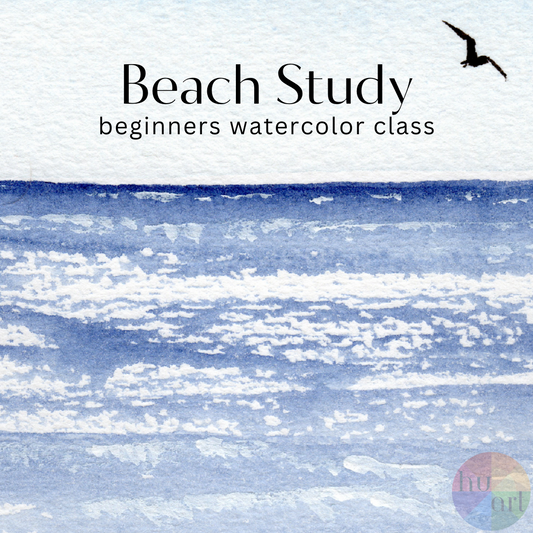 Beach Study Watercolor Class at Island Lake May 7, 2024