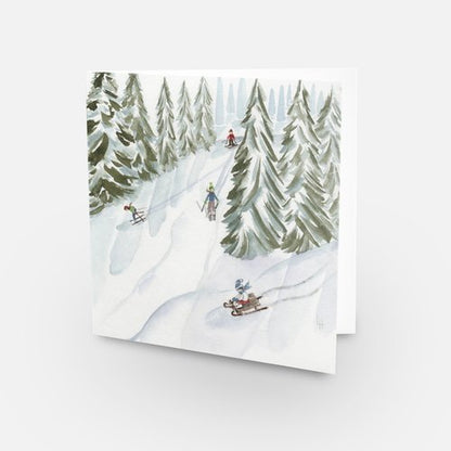 Buena Vista Christmas Watercolor Greeting Card