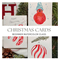 Load image into Gallery viewer, Christmas Cards Watercolor Class at Island Lake Inn
