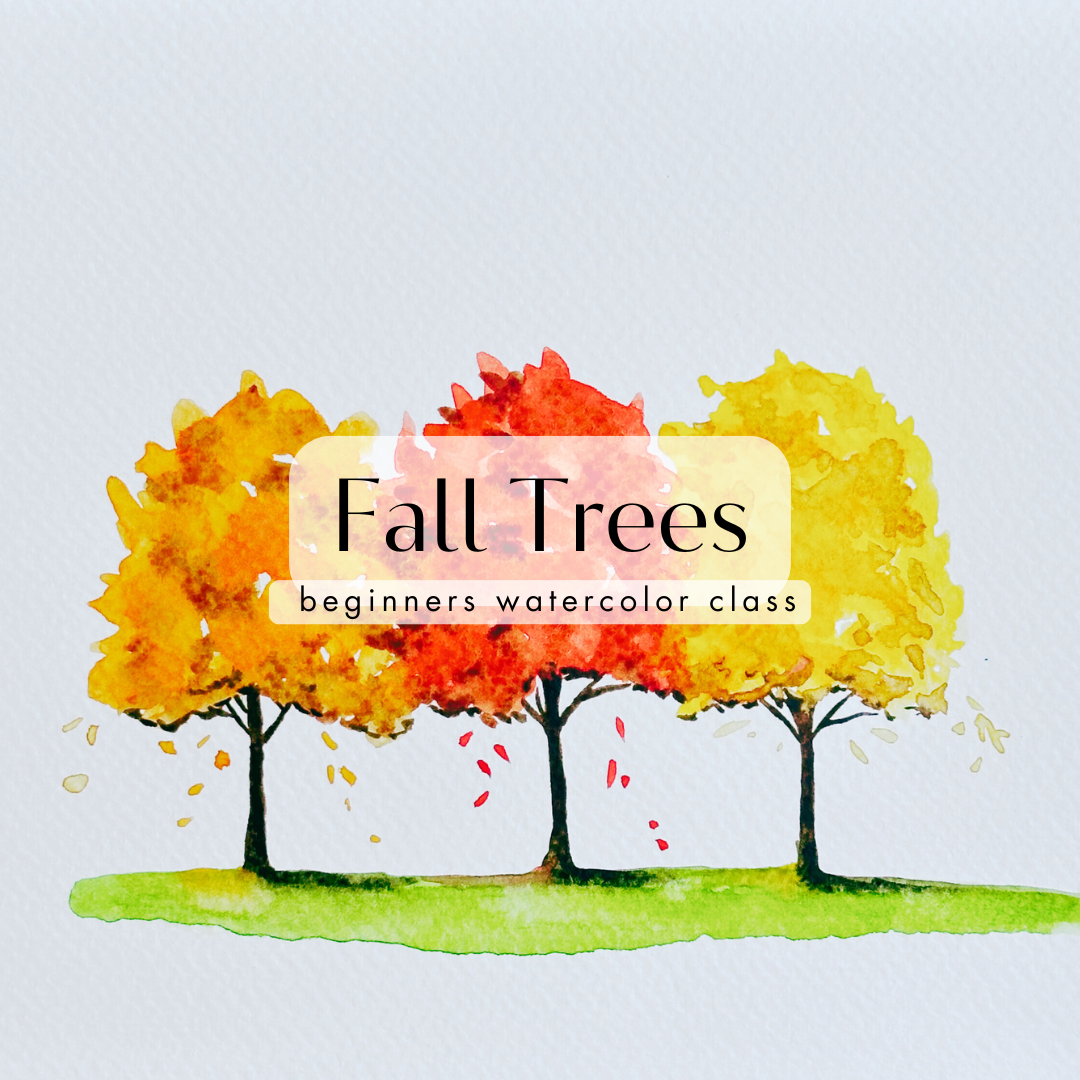 Fall Trees Watercolor Class at The Duluth Tap Exchange