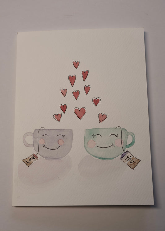 Galentines Watercolor Card