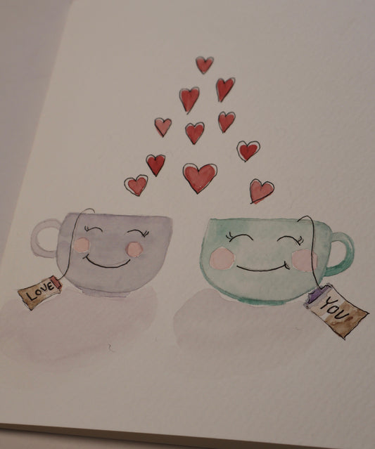 Galentines Watercolor Card