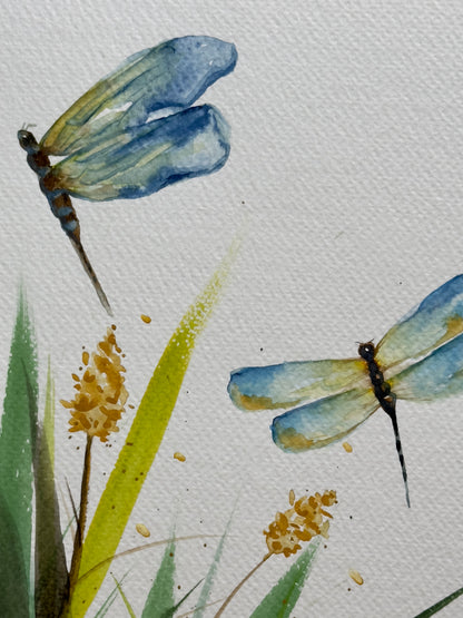 Dragonflies and Wildgrasses Watercolor Class at Island Lake Inn