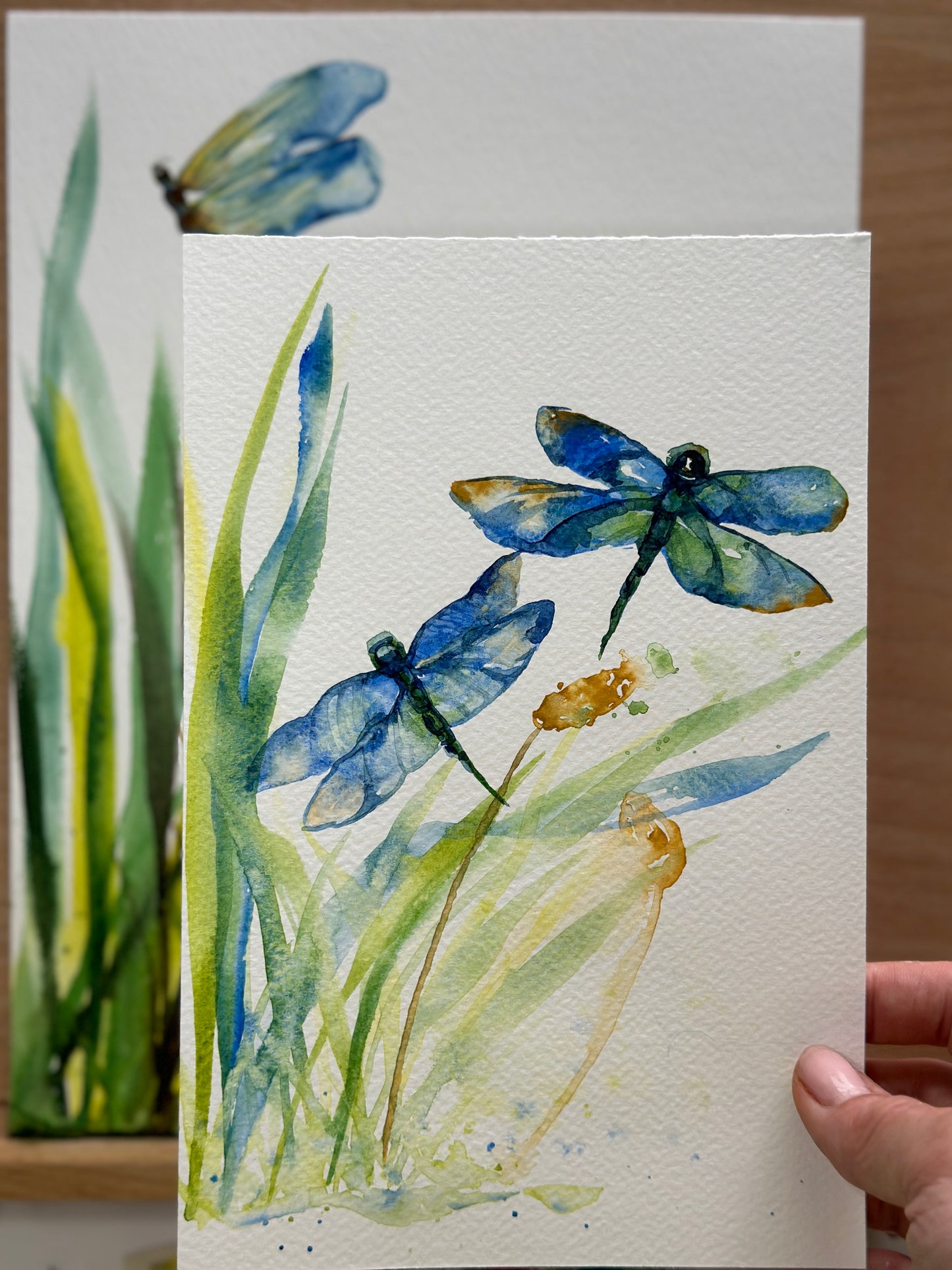 Dragonflies and Wildgrasses Watercolor Class at Island Lake Inn