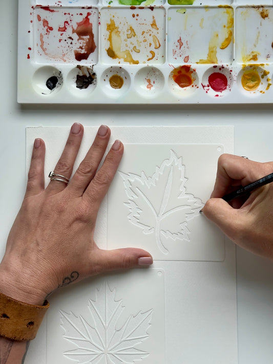 Fall Leaves Watercolor Class at The Duluth Tap Exchange