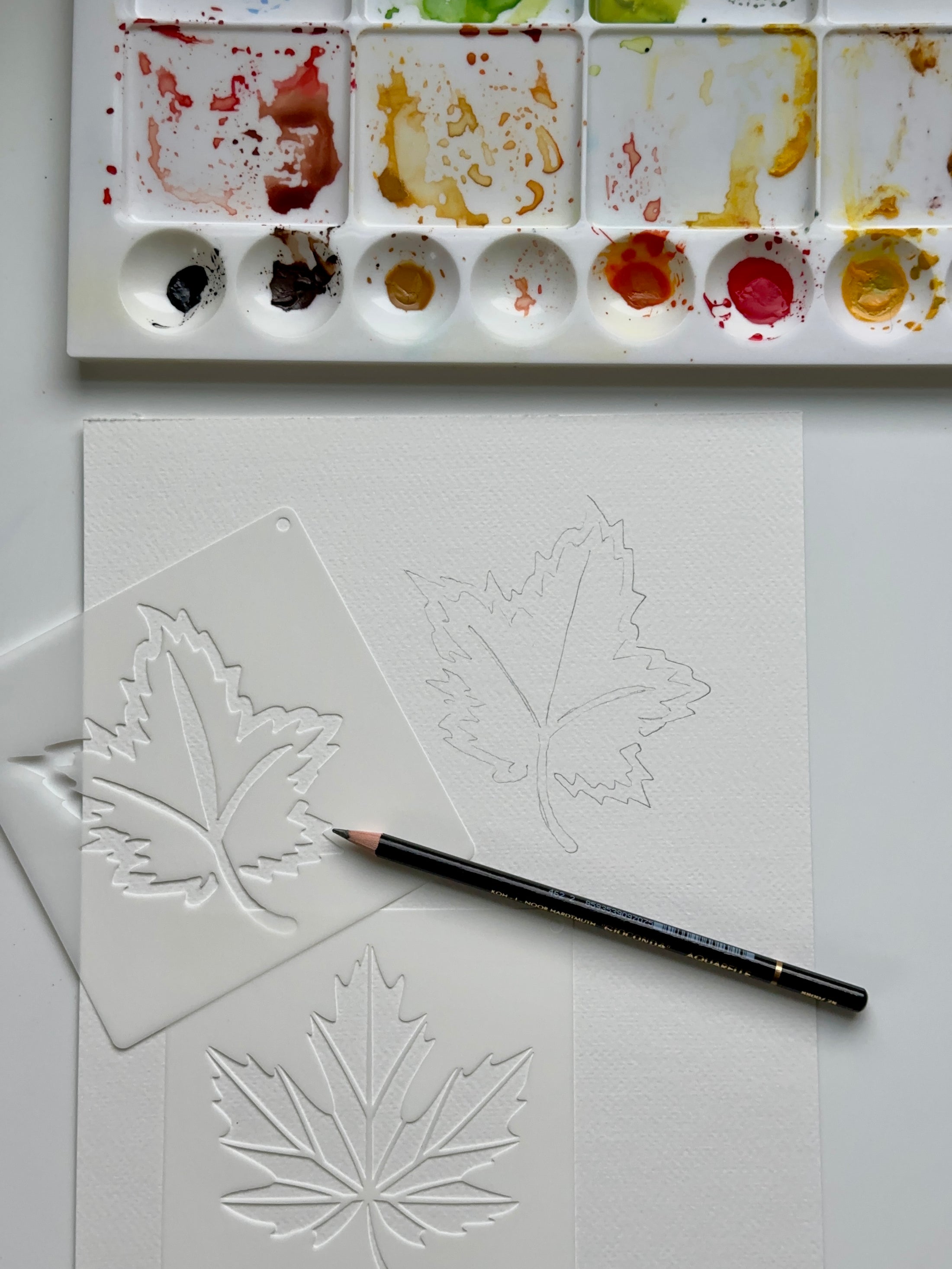 Fall Leaves Watercolor Class at The Duluth Tap Exchange