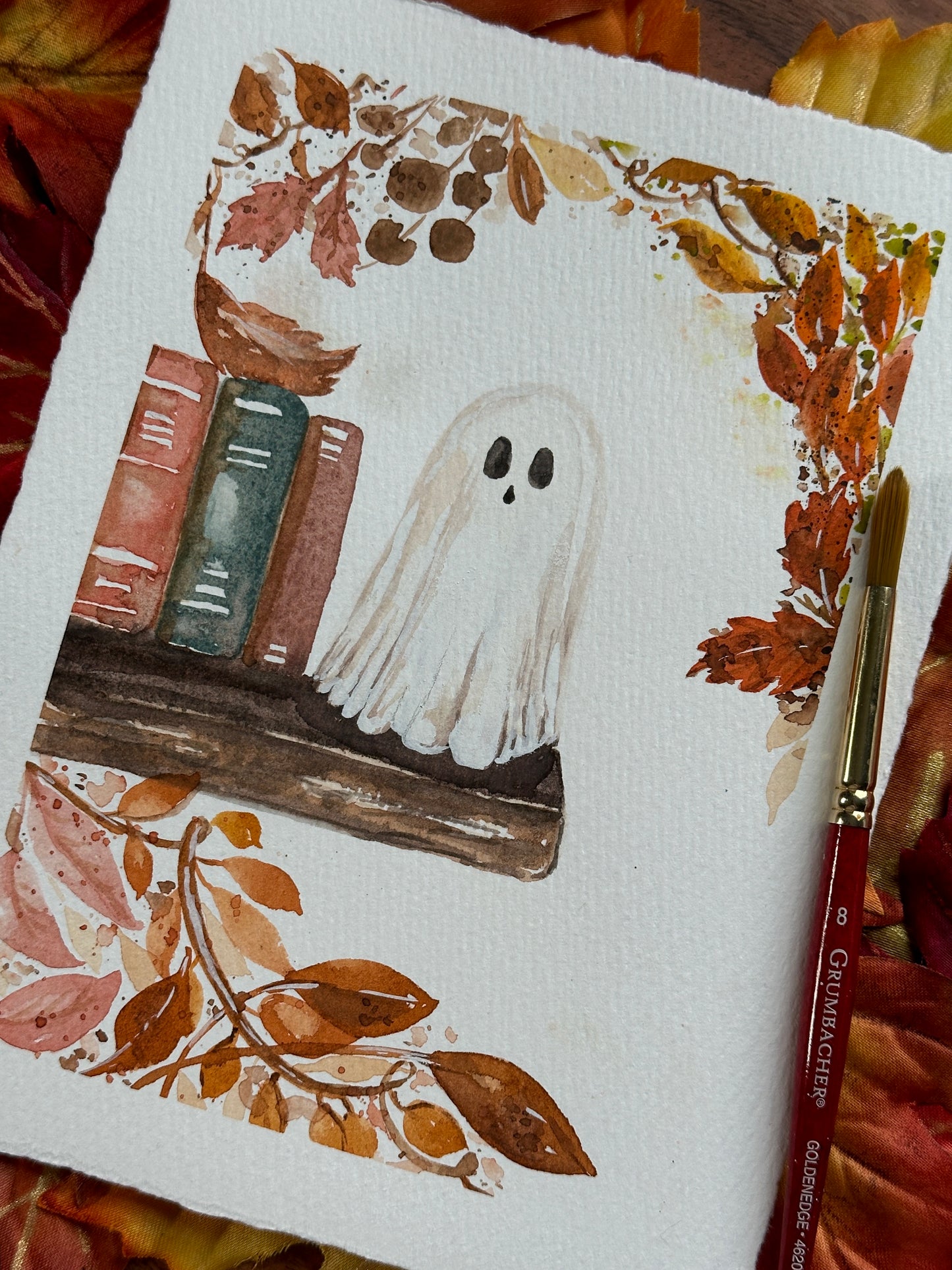 Bookish Ghost Beginners Watercolor Class at Alchemy