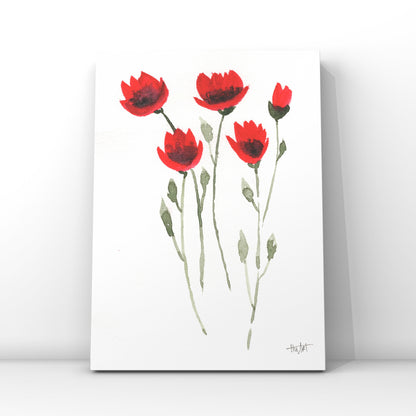 Poppies & Buds Beginner's Watercolor Class at Island Lake Inn