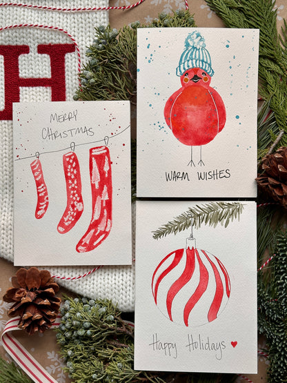 Christmas Cards Watercolor Class at Island Lake Inn