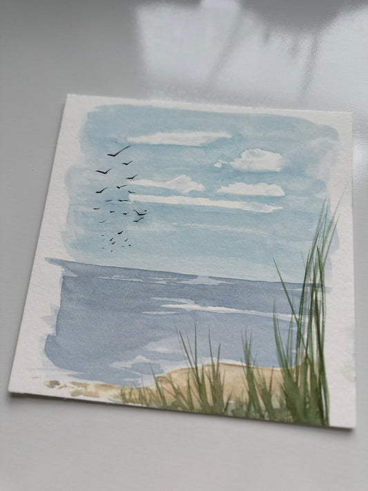 The Lake Watercolor Class at Island Lake