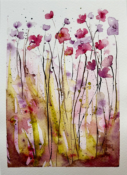 Whimsical Florals Watercolor Class at Island Lake Inn