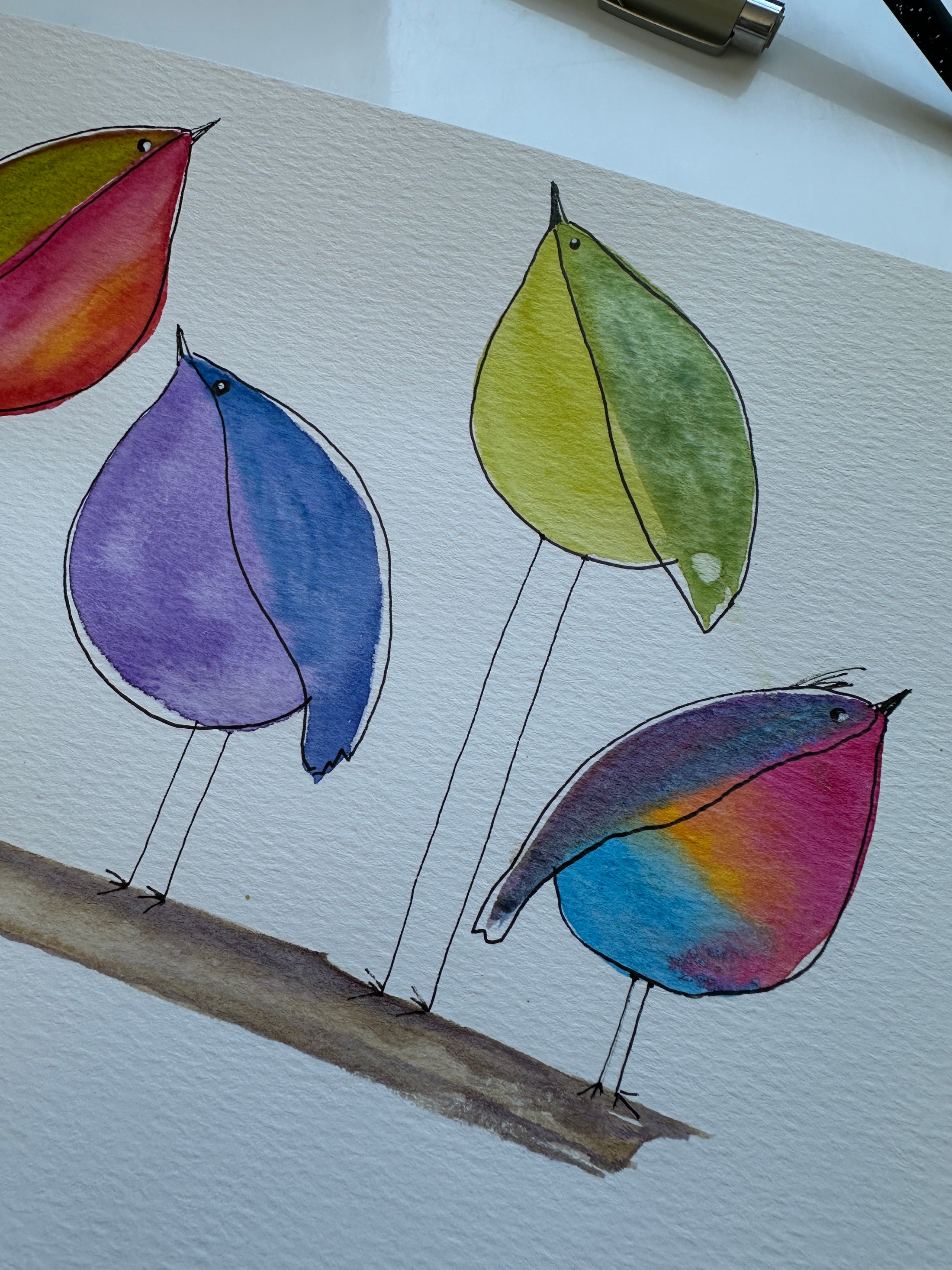 Spring Birdies Beginner's Watercolor Class at Island Lake Inn