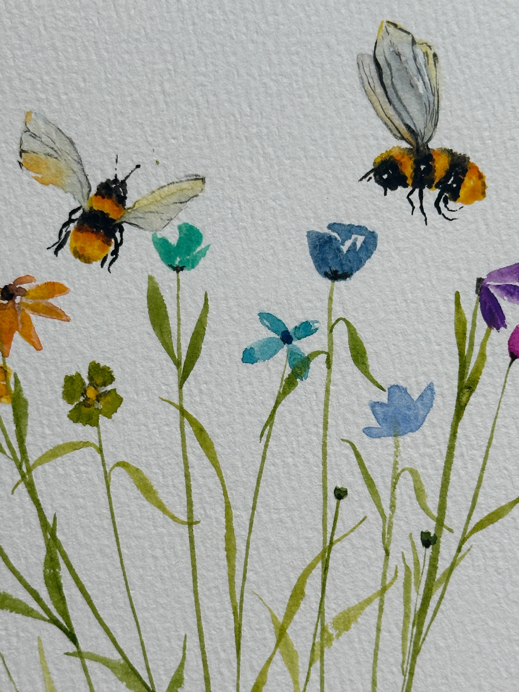 Queen Bee & Blooms Beginners Watercolor Class