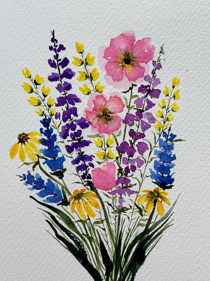 Wildflowers and Waffles Watercolor Class at Superior Waffles May 13, 2024