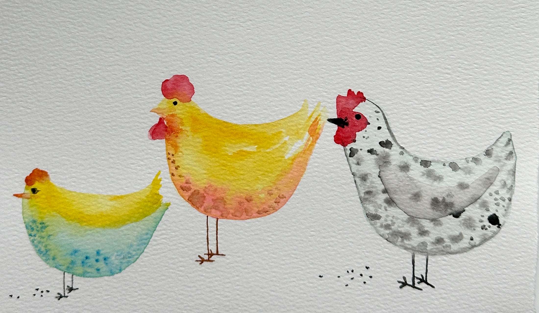 Spring Chickens Watercolor Class at the Duluth Tap Exchange