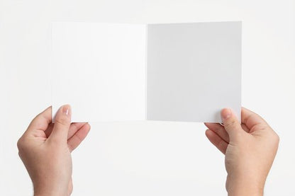 Blue North Watercolor Greeting Card