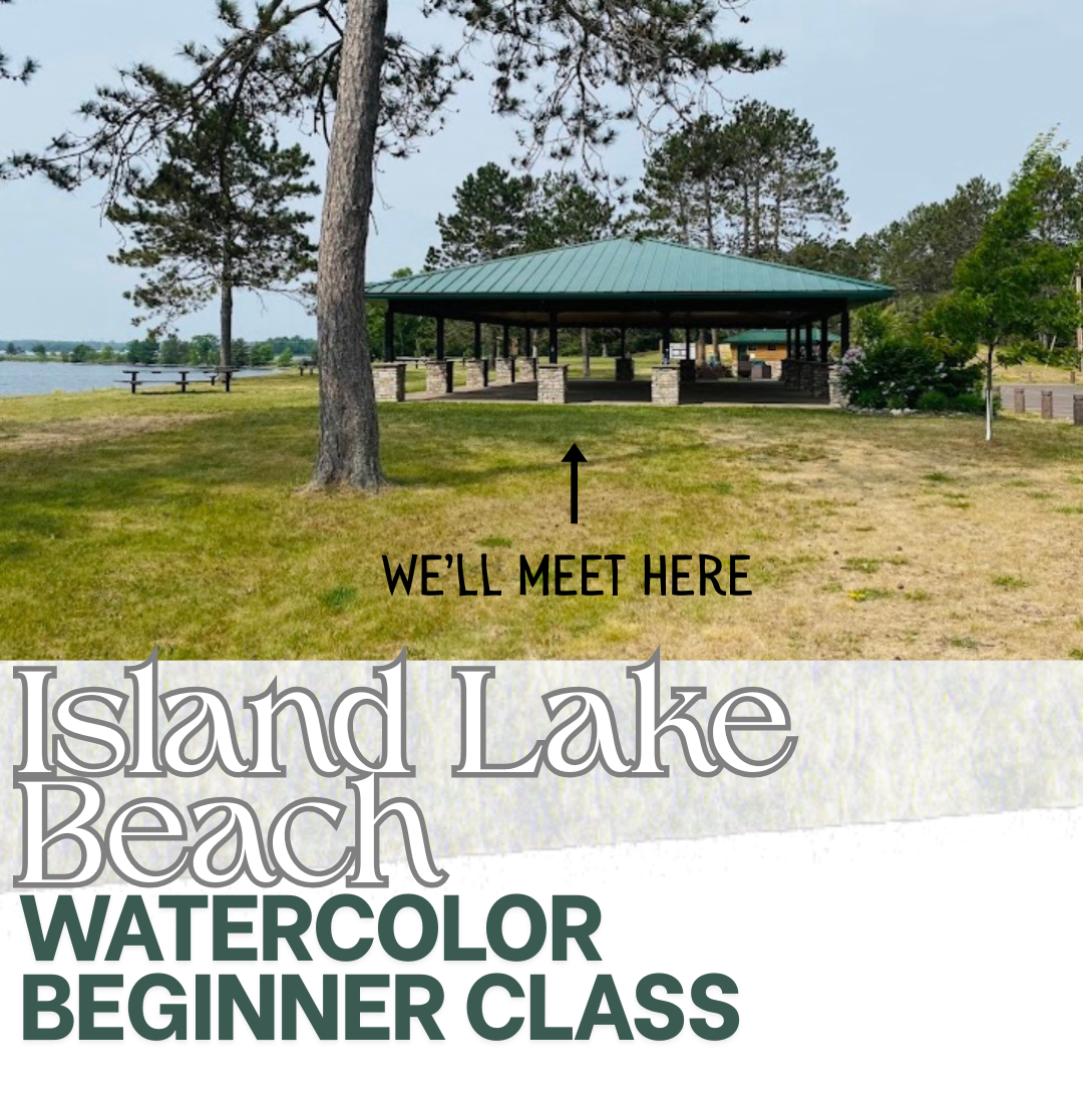 Island Lake Beach Beginner Watercolor Class at Island Lake Beach