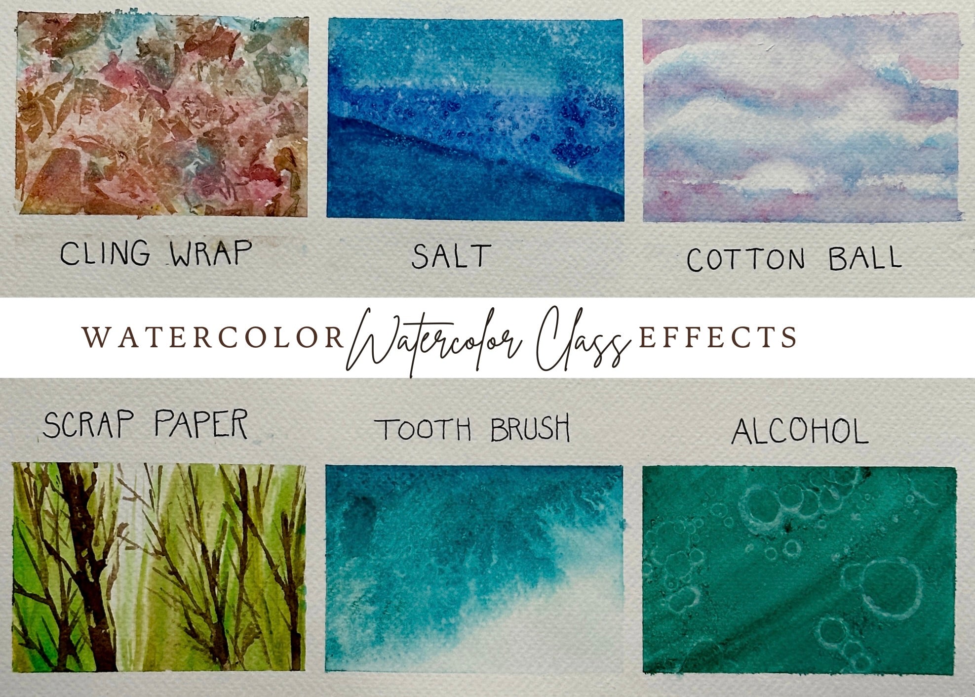 Watercolor Effects Beginner's Watercolor Class at Island Lake Inn