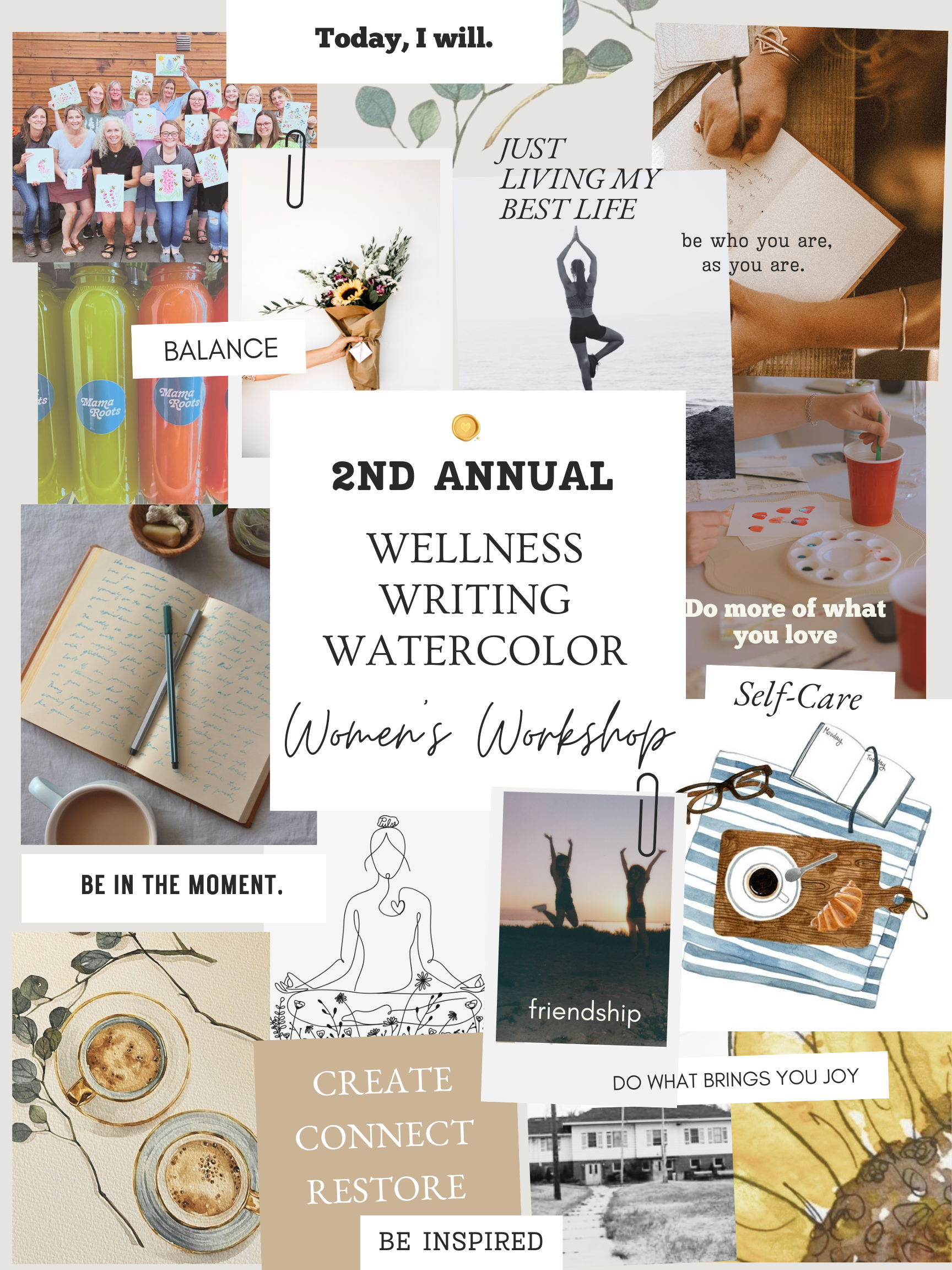 2nd Annual Women's Workshop: Wellness, Writing and Watercolor