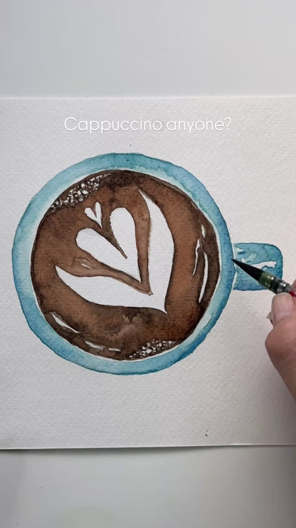 Coffee Lovers Watercolor Class